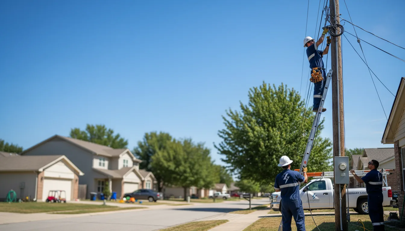 Residential electrician providing installation services in Monticello, AR